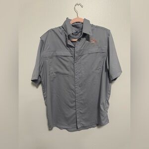 Folded Wing Button Down In Gray